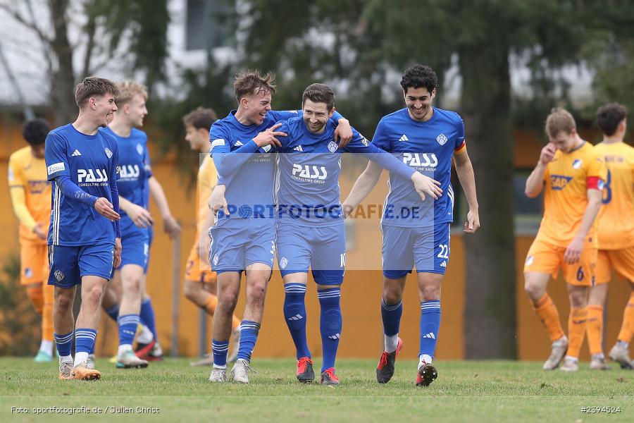Sportgelände Langstadt, Babenhausen, 17.02.2024, sport, action, BFV, Fussball, Februar 2024, Regionalfreundschaftsspiele, Regionalliga Südwest, Regionalliga Bayern, TSG, SVA, TSG Hoffenheim U23, SV Viktoria Aschaffenburg - Bild-ID: 2394524