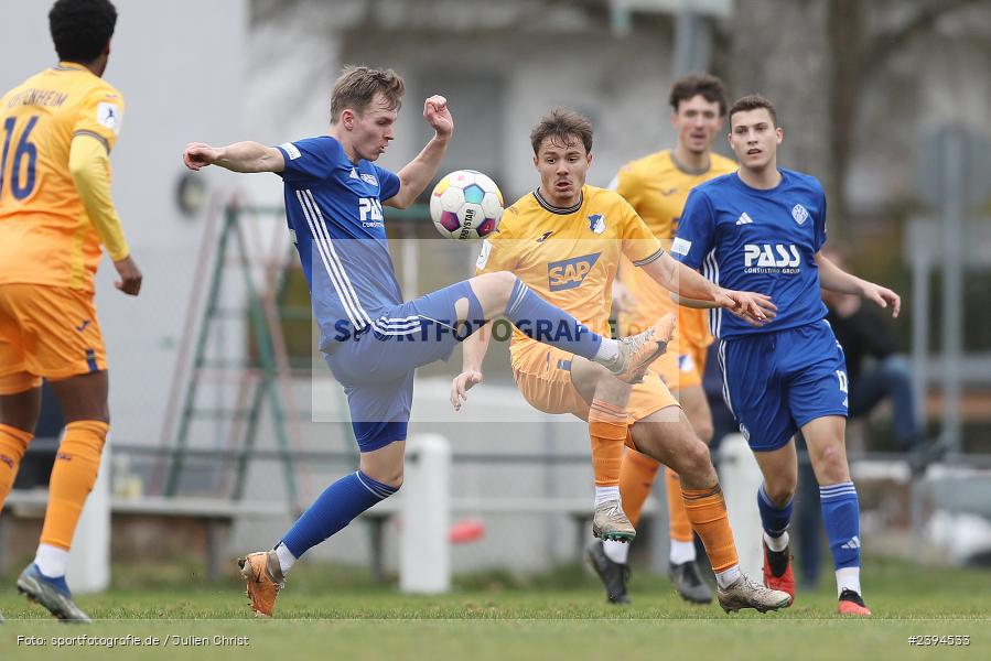 Sportgelände Langstadt, Babenhausen, 17.02.2024, sport, action, BFV, Fussball, Februar 2024, Regionalfreundschaftsspiele, Regionalliga Südwest, Regionalliga Bayern, TSG, SVA, TSG Hoffenheim U23, SV Viktoria Aschaffenburg - Bild-ID: 2394533 Sportgelände Langstadt, Babenhausen, 17.02.2024, sport, action, BFV, Fussball, Februar 2024, Regionalfreundschaftsspiele, Regionalliga Südwest, Regionalliga Bayern, TSG, SVA, TSG Hoffenheim U23, SV Viktoria Aschaffenburg - Bild-ID: 2394533