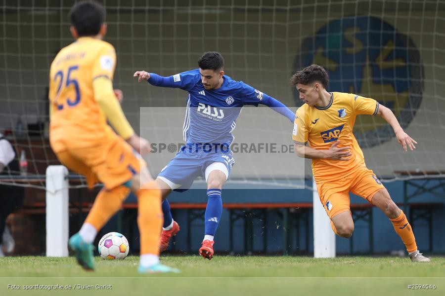 Sportgelände Langstadt, Babenhausen, 17.02.2024, sport, action, BFV, Fussball, Februar 2024, Regionalfreundschaftsspiele, Regionalliga Südwest, Regionalliga Bayern, TSG, SVA, TSG Hoffenheim U23, SV Viktoria Aschaffenburg - Bild-ID: 2394546