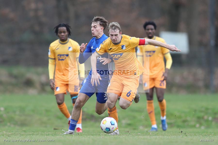 Sportgelände Langstadt, Babenhausen, 17.02.2024, sport, action, BFV, Fussball, Februar 2024, Regionalfreundschaftsspiele, Regionalliga Südwest, Regionalliga Bayern, TSG, SVA, TSG Hoffenheim U23, SV Viktoria Aschaffenburg - Bild-ID: 2394557