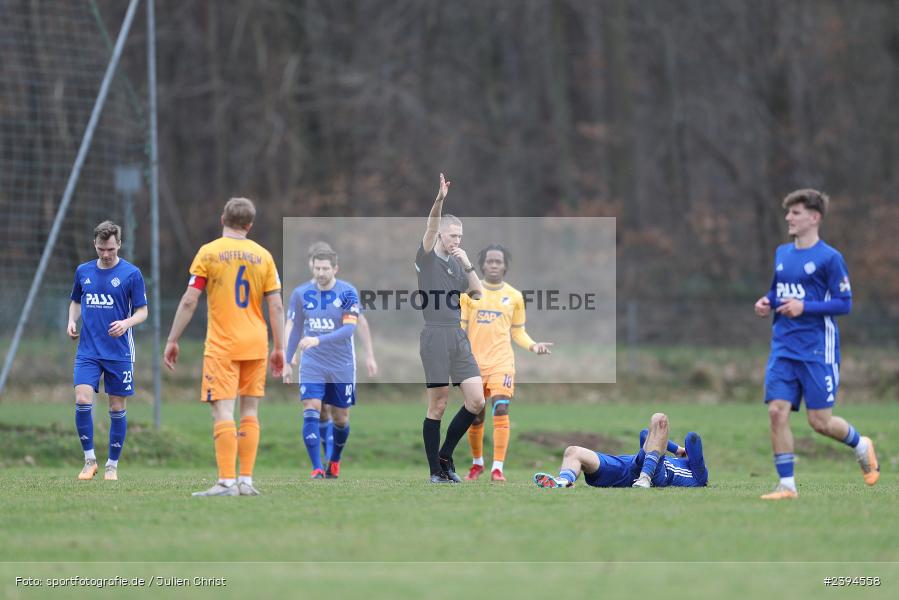 Sportgelände Langstadt, Babenhausen, 17.02.2024, sport, action, BFV, Fussball, Februar 2024, Regionalfreundschaftsspiele, Regionalliga Südwest, Regionalliga Bayern, TSG, SVA, TSG Hoffenheim U23, SV Viktoria Aschaffenburg - Bild-ID: 2394558