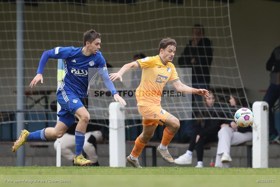 Sportgelände Langstadt, Babenhausen, 17.02.2024, sport, action, BFV, Fussball, Februar 2024, Regionalfreundschaftsspiele, Regionalliga Südwest, Regionalliga Bayern, TSG, SVA, TSG Hoffenheim U23, SV Viktoria Aschaffenburg - Bild-ID: 2394573