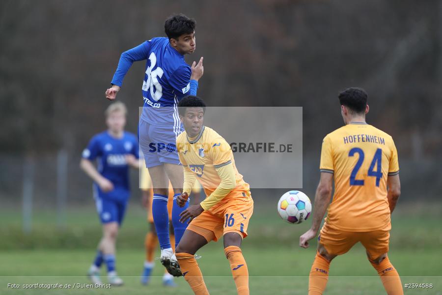 Sportgelände Langstadt, Babenhausen, 17.02.2024, sport, action, BFV, Fussball, Februar 2024, Regionalfreundschaftsspiele, Regionalliga Südwest, Regionalliga Bayern, TSG, SVA, TSG Hoffenheim U23, SV Viktoria Aschaffenburg - Bild-ID: 2394588