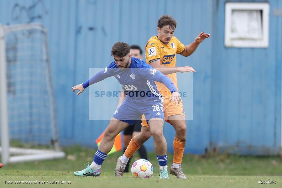Sportgelände Langstadt, Babenhausen, 17.02.2024, sport, action, BFV, Fussball, Februar 2024, Regionalfreundschaftsspiele, Regionalliga Südwest, Regionalliga Bayern, TSG, SVA, TSG Hoffenheim U23, SV Viktoria Aschaffenburg - Bild-ID: 2394593