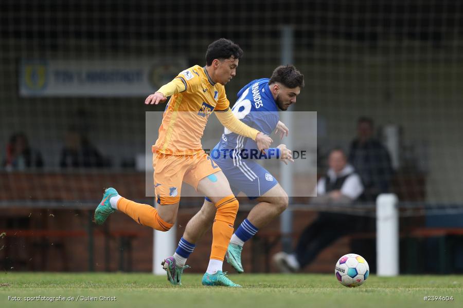 Sportgelände Langstadt, Babenhausen, 17.02.2024, sport, action, BFV, Fussball, Februar 2024, Regionalfreundschaftsspiele, Regionalliga Südwest, Regionalliga Bayern, TSG, SVA, TSG Hoffenheim U23, SV Viktoria Aschaffenburg - Bild-ID: 2394604