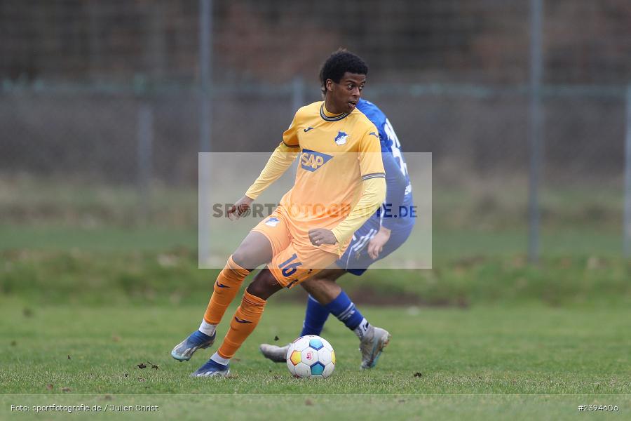 Sportgelände Langstadt, Babenhausen, 17.02.2024, sport, action, BFV, Fussball, Februar 2024, Regionalfreundschaftsspiele, Regionalliga Südwest, Regionalliga Bayern, TSG, SVA, TSG Hoffenheim U23, SV Viktoria Aschaffenburg - Bild-ID: 2394606