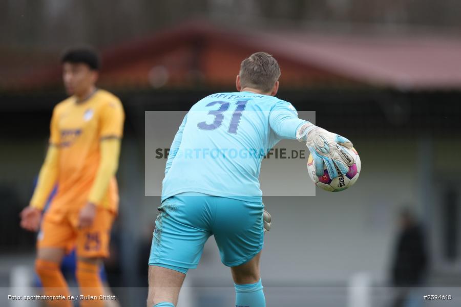 Sportgelände Langstadt, Babenhausen, 17.02.2024, sport, action, BFV, Fussball, Februar 2024, Regionalfreundschaftsspiele, Regionalliga Südwest, Regionalliga Bayern, TSG, SVA, TSG Hoffenheim U23, SV Viktoria Aschaffenburg - Bild-ID: 2394610