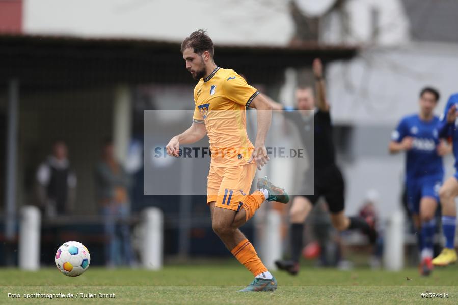 Sportgelände Langstadt, Babenhausen, 17.02.2024, sport, action, BFV, Fussball, Februar 2024, Regionalfreundschaftsspiele, Regionalliga Südwest, Regionalliga Bayern, TSG, SVA, TSG Hoffenheim U23, SV Viktoria Aschaffenburg - Bild-ID: 2394616