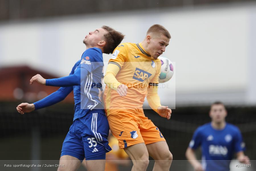 Sportgelände Langstadt, Babenhausen, 17.02.2024, sport, action, BFV, Fussball, Februar 2024, Regionalfreundschaftsspiele, Regionalliga Südwest, Regionalliga Bayern, TSG, SVA, TSG Hoffenheim U23, SV Viktoria Aschaffenburg - Bild-ID: 2394621 Sportgelände Langstadt, Babenhausen, 17.02.2024, sport, action, BFV, Fussball, Februar 2024, Regionalfreundschaftsspiele, Regionalliga Südwest, Regionalliga Bayern, TSG, SVA, TSG Hoffenheim U23, SV Viktoria Aschaffenburg - Bild-ID: 2394621