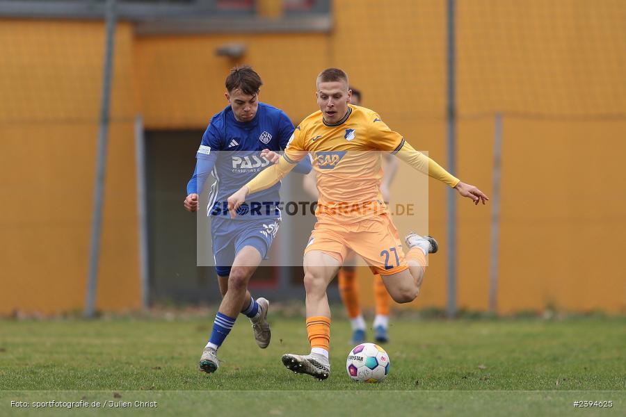 Sportgelände Langstadt, Babenhausen, 17.02.2024, sport, action, BFV, Fussball, Februar 2024, Regionalfreundschaftsspiele, Regionalliga Südwest, Regionalliga Bayern, TSG, SVA, TSG Hoffenheim U23, SV Viktoria Aschaffenburg - Bild-ID: 2394625 Sportgelände Langstadt, Babenhausen, 17.02.2024, sport, action, BFV, Fussball, Februar 2024, Regionalfreundschaftsspiele, Regionalliga Südwest, Regionalliga Bayern, TSG, SVA, TSG Hoffenheim U23, SV Viktoria Aschaffenburg - Bild-ID: 2394625