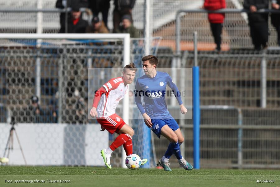 Stadion am Schönbusch, Aschaffenburg, 24.02.2024, sport, action, BFV, Fussball, Februar 2024, Regionalliga Bayern, FCB, SVA, FC Bayern München II, SV Viktoria Aschaffenburg - Bild-ID: 2394893 Stadion am Schönbusch, Aschaffenburg, 24.02.2024, sport, action, BFV, Fussball, Februar 2024, Regionalliga Bayern, FCB, SVA, FC Bayern München II, SV Viktoria Aschaffenburg - Bild-ID: 2394893