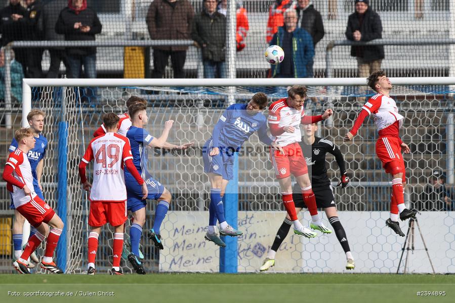 Stadion am Schönbusch, Aschaffenburg, 24.02.2024, sport, action, BFV, Fussball, Februar 2024, Regionalliga Bayern, FCB, SVA, FC Bayern München II, SV Viktoria Aschaffenburg - Bild-ID: 2394895 Stadion am Schönbusch, Aschaffenburg, 24.02.2024, sport, action, BFV, Fussball, Februar 2024, Regionalliga Bayern, FCB, SVA, FC Bayern München II, SV Viktoria Aschaffenburg - Bild-ID: 2394895