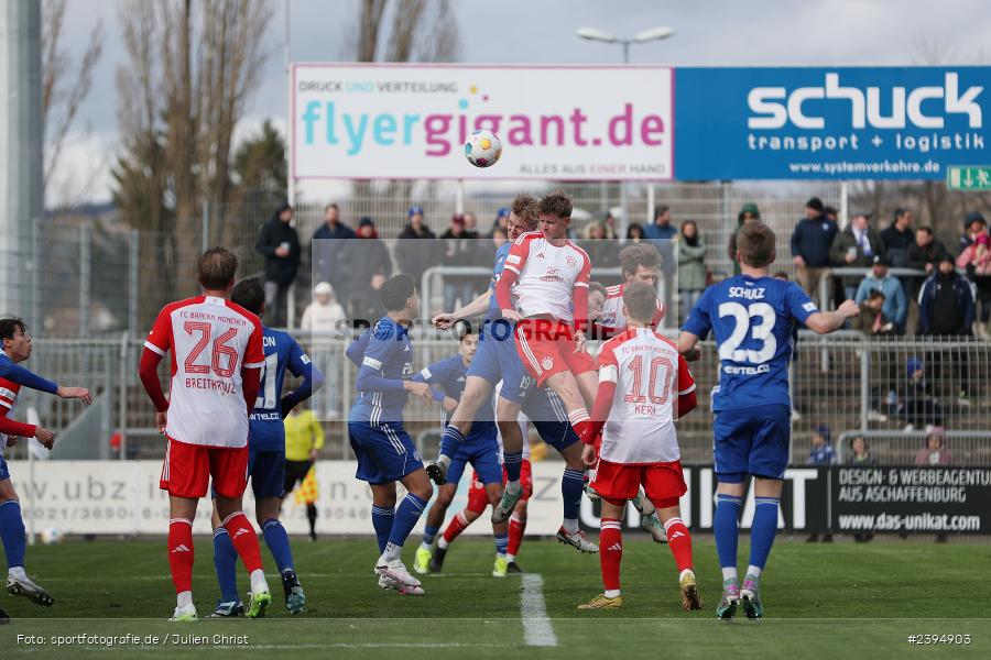 Stadion am Schönbusch, Aschaffenburg, 24.02.2024, sport, action, BFV, Fussball, Februar 2024, Regionalliga Bayern, FCB, SVA, FC Bayern München II, SV Viktoria Aschaffenburg - Bild-ID: 2394903 Stadion am Schönbusch, Aschaffenburg, 24.02.2024, sport, action, BFV, Fussball, Februar 2024, Regionalliga Bayern, FCB, SVA, FC Bayern München II, SV Viktoria Aschaffenburg - Bild-ID: 2394903