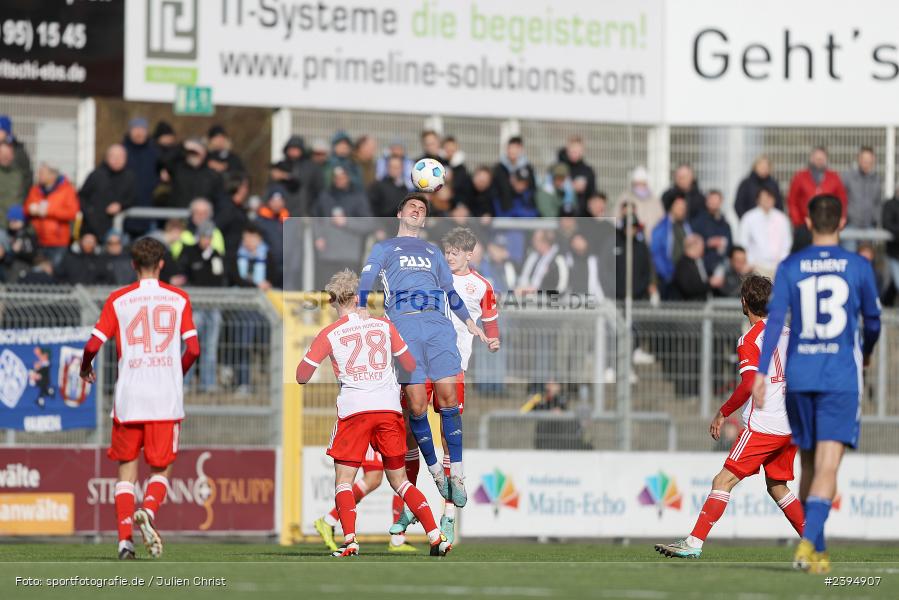 Stadion am Schönbusch, Aschaffenburg, 24.02.2024, sport, action, BFV, Fussball, Februar 2024, Regionalliga Bayern, FCB, SVA, FC Bayern München II, SV Viktoria Aschaffenburg - Bild-ID: 2394907 Stadion am Schönbusch, Aschaffenburg, 24.02.2024, sport, action, BFV, Fussball, Februar 2024, Regionalliga Bayern, FCB, SVA, FC Bayern München II, SV Viktoria Aschaffenburg - Bild-ID: 2394907