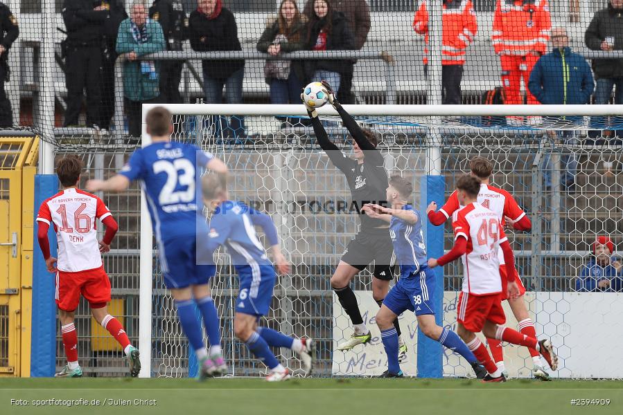 Stadion am Schönbusch, Aschaffenburg, 24.02.2024, sport, action, BFV, Fussball, Februar 2024, Regionalliga Bayern, FCB, SVA, FC Bayern München II, SV Viktoria Aschaffenburg - Bild-ID: 2394909 Stadion am Schönbusch, Aschaffenburg, 24.02.2024, sport, action, BFV, Fussball, Februar 2024, Regionalliga Bayern, FCB, SVA, FC Bayern München II, SV Viktoria Aschaffenburg - Bild-ID: 2394909