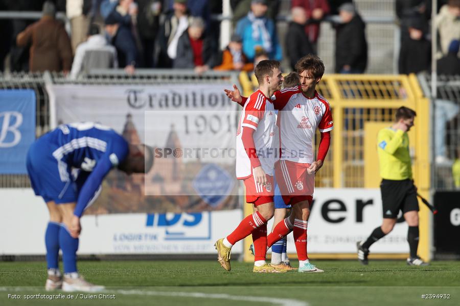 Stadion am Schönbusch, Aschaffenburg, 24.02.2024, sport, action, BFV, Fussball, Februar 2024, Regionalliga Bayern, FCB, SVA, FC Bayern München II, SV Viktoria Aschaffenburg - Bild-ID: 2394932