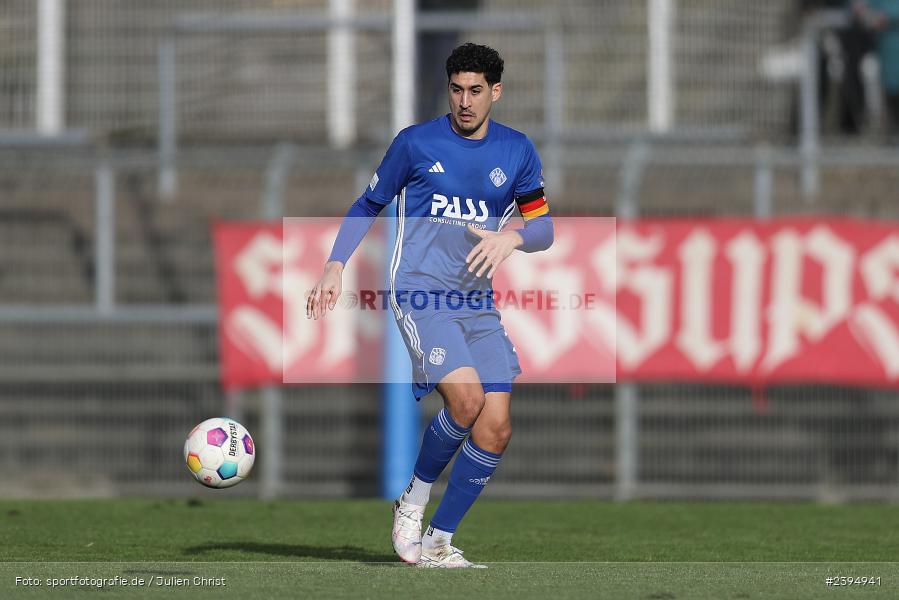 Stadion am Schönbusch, Aschaffenburg, 24.02.2024, sport, action, BFV, Fussball, Februar 2024, Regionalliga Bayern, FCB, SVA, FC Bayern München II, SV Viktoria Aschaffenburg - Bild-ID: 2394941
