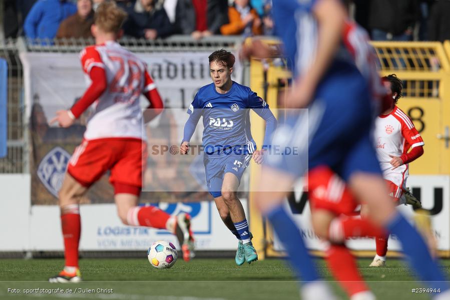 Stadion am Schönbusch, Aschaffenburg, 24.02.2024, sport, action, BFV, Fussball, Februar 2024, Regionalliga Bayern, FCB, SVA, FC Bayern München II, SV Viktoria Aschaffenburg - Bild-ID: 2394944