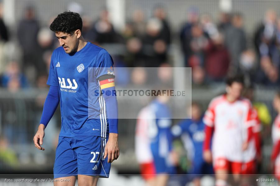 Stadion am Schönbusch, Aschaffenburg, 24.02.2024, sport, action, BFV, Fussball, Februar 2024, Regionalliga Bayern, FCB, SVA, FC Bayern München II, SV Viktoria Aschaffenburg - Bild-ID: 2394948