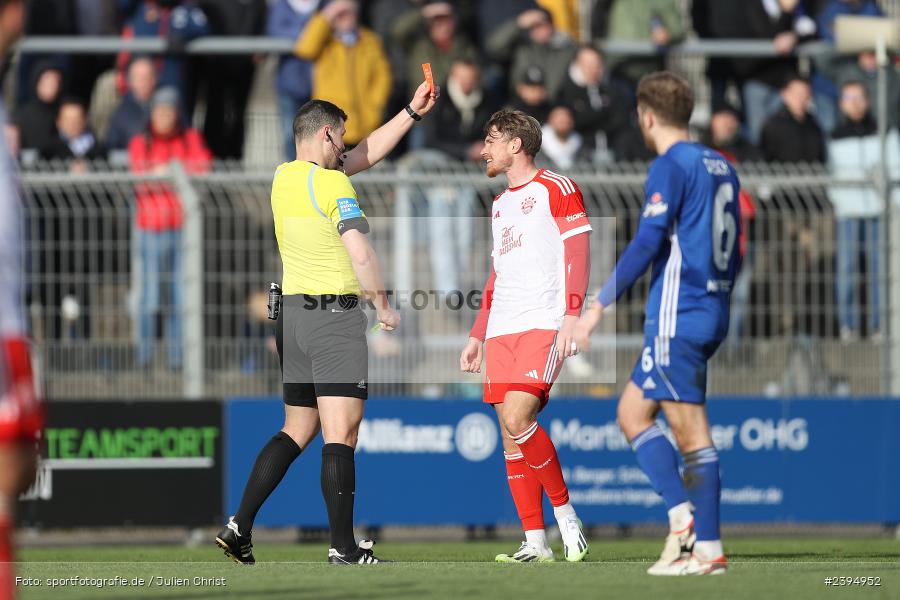 Stadion am Schönbusch, Aschaffenburg, 24.02.2024, sport, action, BFV, Fussball, Februar 2024, Regionalliga Bayern, FCB, SVA, FC Bayern München II, SV Viktoria Aschaffenburg - Bild-ID: 2394952