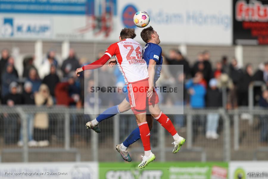 Stadion am Schönbusch, Aschaffenburg, 24.02.2024, sport, action, BFV, Fussball, Februar 2024, Regionalliga Bayern, FCB, SVA, FC Bayern München II, SV Viktoria Aschaffenburg - Bild-ID: 2394961