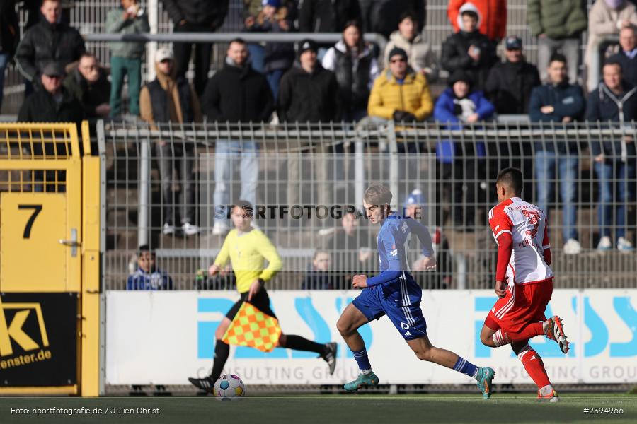Stadion am Schönbusch, Aschaffenburg, 24.02.2024, sport, action, BFV, Fussball, Februar 2024, Regionalliga Bayern, FCB, SVA, FC Bayern München II, SV Viktoria Aschaffenburg - Bild-ID: 2394966