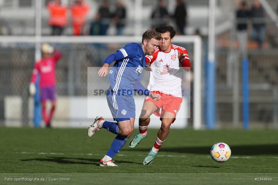 Stadion am Schönbusch, Aschaffenburg, 24.02.2024, sport, action, BFV, Fussball, Februar 2024, Regionalliga Bayern, FCB, SVA, FC Bayern München II, SV Viktoria Aschaffenburg - Bild-ID: 2394969