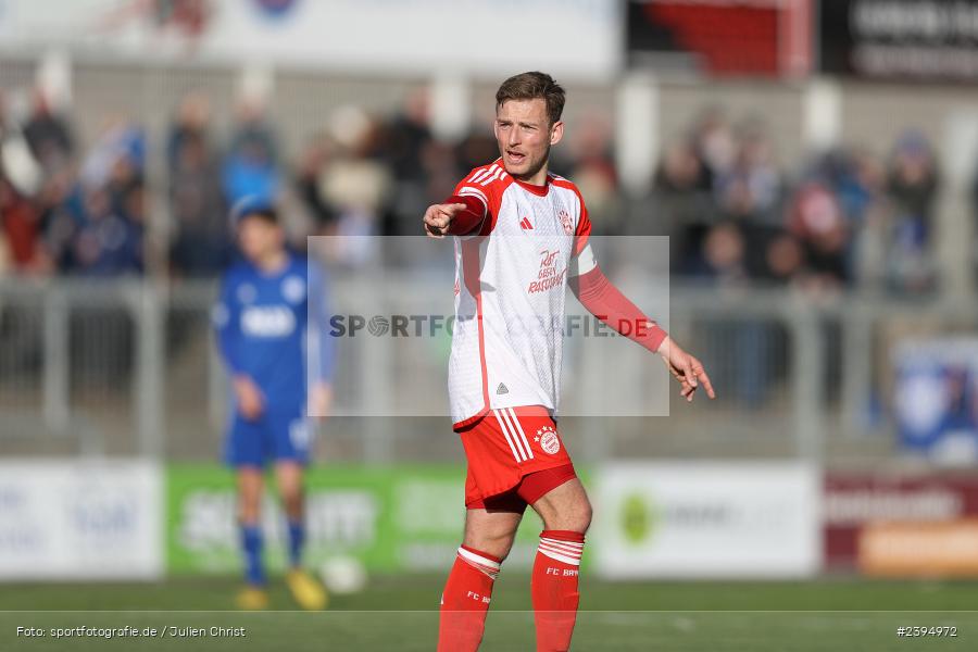 Stadion am Schönbusch, Aschaffenburg, 24.02.2024, sport, action, BFV, Fussball, Februar 2024, Regionalliga Bayern, FCB, SVA, FC Bayern München II, SV Viktoria Aschaffenburg - Bild-ID: 2394972