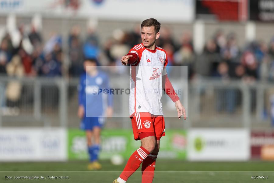 Stadion am Schönbusch, Aschaffenburg, 24.02.2024, sport, action, BFV, Fussball, Februar 2024, Regionalliga Bayern, FCB, SVA, FC Bayern München II, SV Viktoria Aschaffenburg - Bild-ID: 2394973