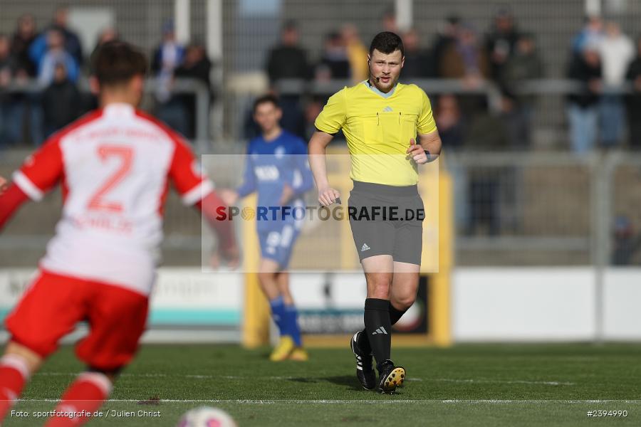 Stadion am Schönbusch, Aschaffenburg, 24.02.2024, sport, action, BFV, Fussball, Februar 2024, Regionalliga Bayern, FCB, SVA, FC Bayern München II, SV Viktoria Aschaffenburg - Bild-ID: 2394990