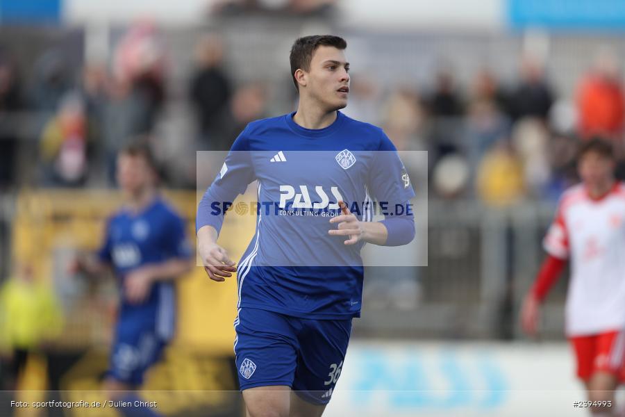 Stadion am Schönbusch, Aschaffenburg, 24.02.2024, sport, action, BFV, Fussball, Februar 2024, Regionalliga Bayern, FCB, SVA, FC Bayern München II, SV Viktoria Aschaffenburg - Bild-ID: 2394993