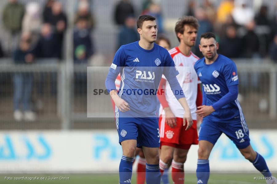 Stadion am Schönbusch, Aschaffenburg, 24.02.2024, sport, action, BFV, Fussball, Februar 2024, Regionalliga Bayern, FCB, SVA, FC Bayern München II, SV Viktoria Aschaffenburg - Bild-ID: 2394995