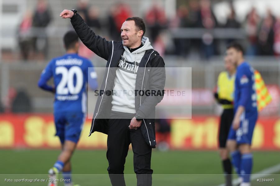 Stadion am Schönbusch, Aschaffenburg, 24.02.2024, sport, action, BFV, Fussball, Februar 2024, Regionalliga Bayern, FCB, SVA, FC Bayern München II, SV Viktoria Aschaffenburg - Bild-ID: 2394997
