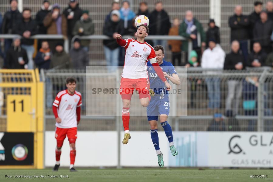 Stadion am Schönbusch, Aschaffenburg, 24.02.2024, sport, action, BFV, Fussball, Februar 2024, Regionalliga Bayern, FCB, SVA, FC Bayern München II, SV Viktoria Aschaffenburg - Bild-ID: 2395003 Stadion am Schönbusch, Aschaffenburg, 24.02.2024, sport, action, BFV, Fussball, Februar 2024, Regionalliga Bayern, FCB, SVA, FC Bayern München II, SV Viktoria Aschaffenburg - Bild-ID: 2395003