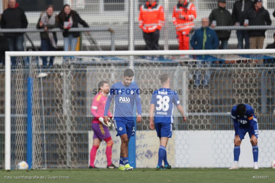 Stadion am Schönbusch, Aschaffenburg, 24.02.2024, sport, action, BFV, Fussball, Februar 2024, Regionalliga Bayern, FCB, SVA, FC Bayern München II, SV Viktoria Aschaffenburg - Bild-ID: 2395017