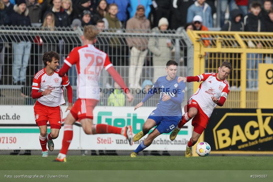 Stadion am Schönbusch, Aschaffenburg, 24.02.2024, sport, action, BFV, Fussball, Februar 2024, Regionalliga Bayern, FCB, SVA, FC Bayern München II, SV Viktoria Aschaffenburg - Bild-ID: 2395037 Stadion am Schönbusch, Aschaffenburg, 24.02.2024, sport, action, BFV, Fussball, Februar 2024, Regionalliga Bayern, FCB, SVA, FC Bayern München II, SV Viktoria Aschaffenburg - Bild-ID: 2395037
