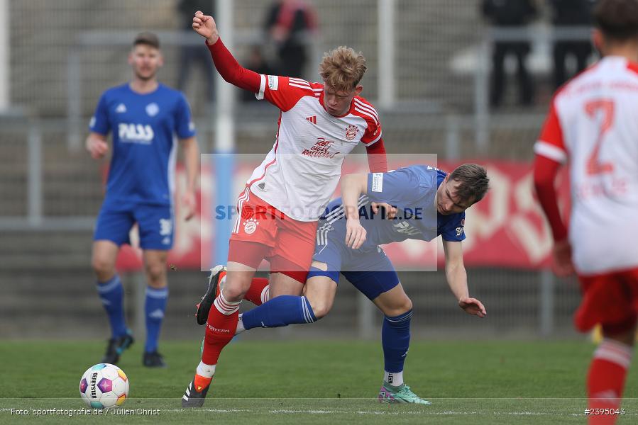 Stadion am Schönbusch, Aschaffenburg, 24.02.2024, sport, action, BFV, Fussball, Februar 2024, Regionalliga Bayern, FCB, SVA, FC Bayern München II, SV Viktoria Aschaffenburg - Bild-ID: 2395043