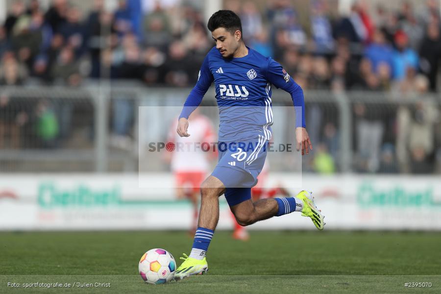 Stadion am Schönbusch, Aschaffenburg, 24.02.2024, sport, action, BFV, Fussball, Februar 2024, Regionalliga Bayern, FCB, SVA, FC Bayern München II, SV Viktoria Aschaffenburg - Bild-ID: 2395070 Stadion am Schönbusch, Aschaffenburg, 24.02.2024, sport, action, BFV, Fussball, Februar 2024, Regionalliga Bayern, FCB, SVA, FC Bayern München II, SV Viktoria Aschaffenburg - Bild-ID: 2395070