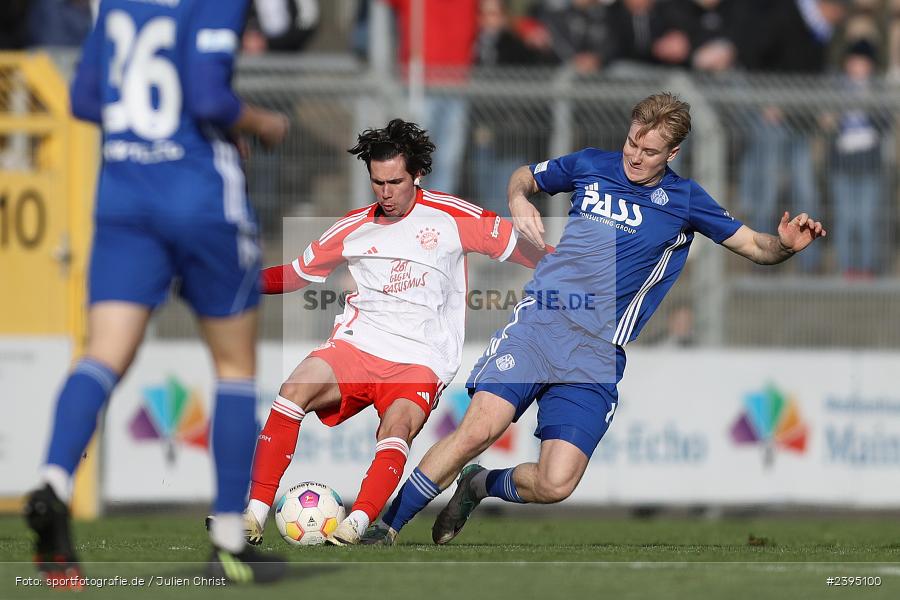 Stadion am Schönbusch, Aschaffenburg, 24.02.2024, sport, action, BFV, Fussball, Februar 2024, Regionalliga Bayern, FCB, SVA, FC Bayern München II, SV Viktoria Aschaffenburg - Bild-ID: 2395100 Stadion am Schönbusch, Aschaffenburg, 24.02.2024, sport, action, BFV, Fussball, Februar 2024, Regionalliga Bayern, FCB, SVA, FC Bayern München II, SV Viktoria Aschaffenburg - Bild-ID: 2395100
