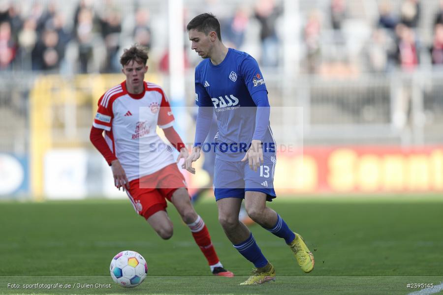 Stadion am Schönbusch, Aschaffenburg, 24.02.2024, sport, action, BFV, Fussball, Februar 2024, Regionalliga Bayern, FCB, SVA, FC Bayern München II, SV Viktoria Aschaffenburg - Bild-ID: 2395145 Stadion am Schönbusch, Aschaffenburg, 24.02.2024, sport, action, BFV, Fussball, Februar 2024, Regionalliga Bayern, FCB, SVA, FC Bayern München II, SV Viktoria Aschaffenburg - Bild-ID: 2395145