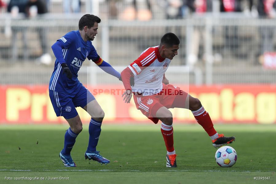 Stadion am Schönbusch, Aschaffenburg, 24.02.2024, sport, action, BFV, Fussball, Februar 2024, Regionalliga Bayern, FCB, SVA, FC Bayern München II, SV Viktoria Aschaffenburg - Bild-ID: 2395147 Stadion am Schönbusch, Aschaffenburg, 24.02.2024, sport, action, BFV, Fussball, Februar 2024, Regionalliga Bayern, FCB, SVA, FC Bayern München II, SV Viktoria Aschaffenburg - Bild-ID: 2395147