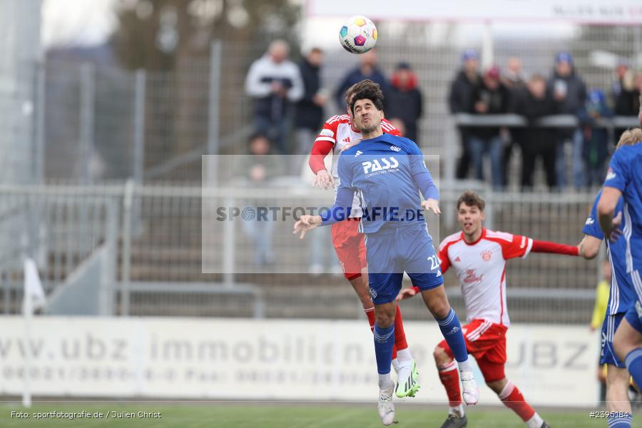 Stadion am Schönbusch, Aschaffenburg, 24.02.2024, sport, action, BFV, Fussball, Februar 2024, Regionalliga Bayern, FCB, SVA, FC Bayern München II, SV Viktoria Aschaffenburg - Bild-ID: 2395184 Stadion am Schönbusch, Aschaffenburg, 24.02.2024, sport, action, BFV, Fussball, Februar 2024, Regionalliga Bayern, FCB, SVA, FC Bayern München II, SV Viktoria Aschaffenburg - Bild-ID: 2395184
