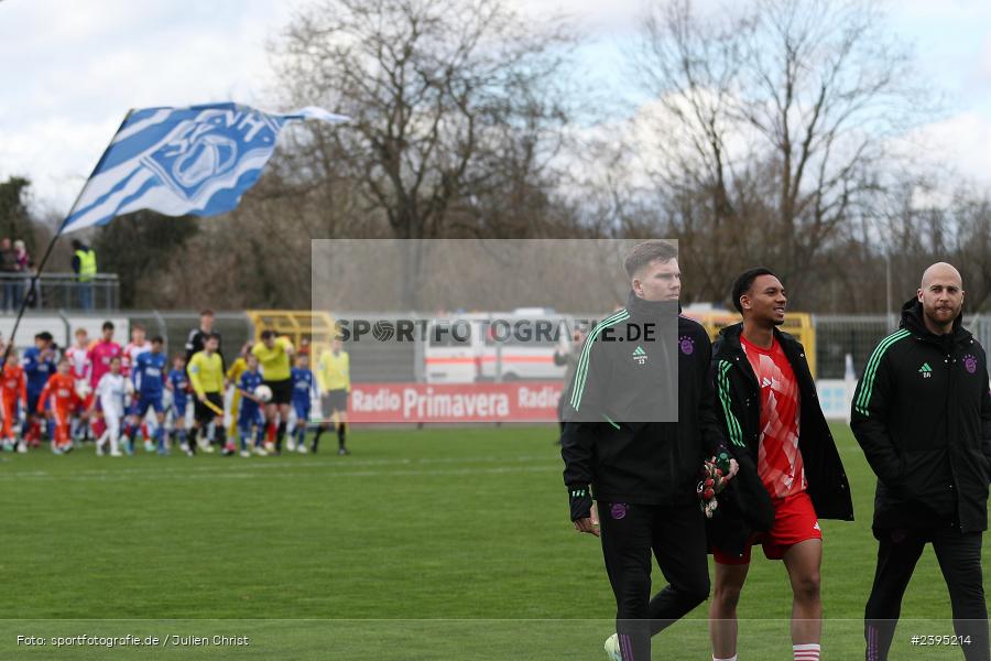 Stadion am Schönbusch, Aschaffenburg, 24.02.2024, sport, action, BFV, Fussball, Februar 2024, Regionalliga Bayern, FCB, SVA, FC Bayern München II, SV Viktoria Aschaffenburg - Bild-ID: 2395214