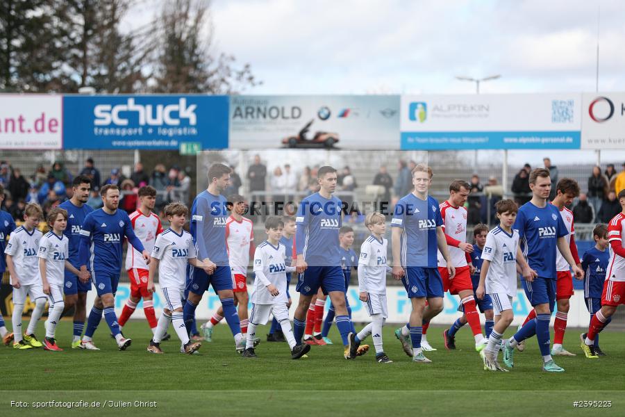 Stadion am Schönbusch, Aschaffenburg, 24.02.2024, sport, action, BFV, Fussball, Februar 2024, Regionalliga Bayern, FCB, SVA, FC Bayern München II, SV Viktoria Aschaffenburg - Bild-ID: 2395223