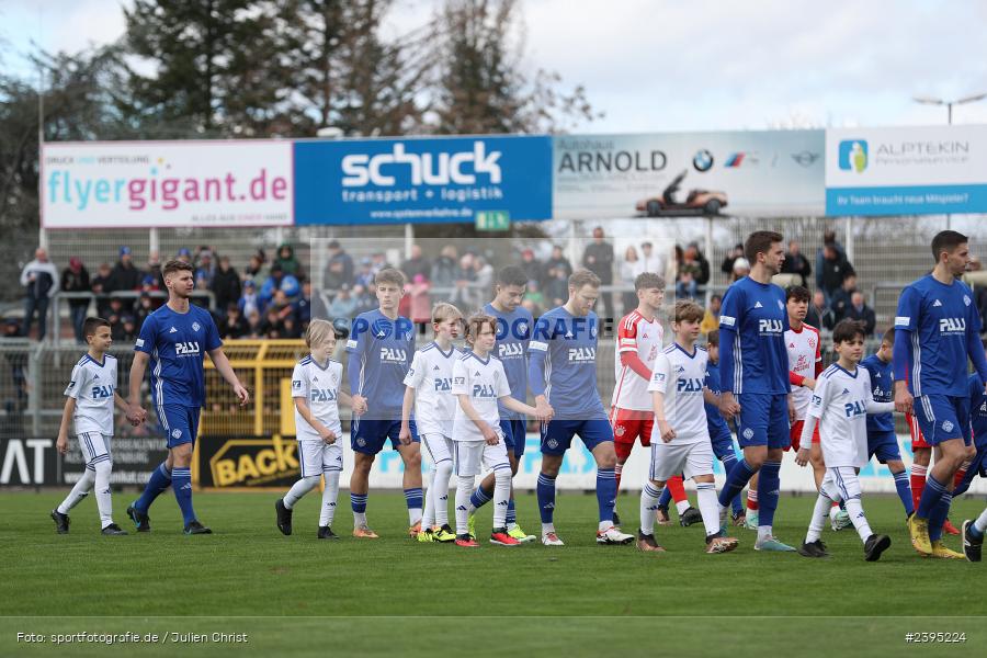 Stadion am Schönbusch, Aschaffenburg, 24.02.2024, sport, action, BFV, Fussball, Februar 2024, Regionalliga Bayern, FCB, SVA, FC Bayern München II, SV Viktoria Aschaffenburg - Bild-ID: 2395224