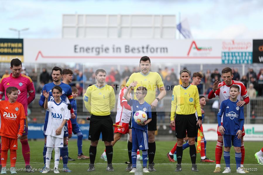 Stadion am Schönbusch, Aschaffenburg, 24.02.2024, sport, action, BFV, Fussball, Februar 2024, Regionalliga Bayern, FCB, SVA, FC Bayern München II, SV Viktoria Aschaffenburg - Bild-ID: 2395225