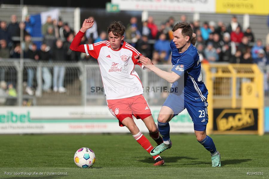 Stadion am Schönbusch, Aschaffenburg, 24.02.2024, sport, action, BFV, Fussball, Februar 2024, Regionalliga Bayern, FCB, SVA, FC Bayern München II, SV Viktoria Aschaffenburg - Bild-ID: 2395252 Stadion am Schönbusch, Aschaffenburg, 24.02.2024, sport, action, BFV, Fussball, Februar 2024, Regionalliga Bayern, FCB, SVA, FC Bayern München II, SV Viktoria Aschaffenburg - Bild-ID: 2395252