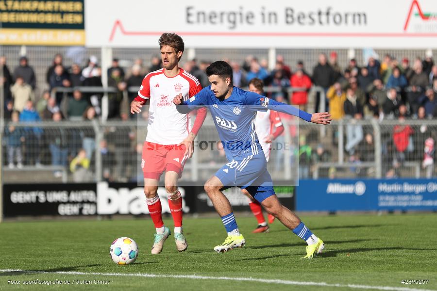 Stadion am Schönbusch, Aschaffenburg, 24.02.2024, sport, action, BFV, Fussball, Februar 2024, Regionalliga Bayern, FCB, SVA, FC Bayern München II, SV Viktoria Aschaffenburg - Bild-ID: 2395257 Stadion am Schönbusch, Aschaffenburg, 24.02.2024, sport, action, BFV, Fussball, Februar 2024, Regionalliga Bayern, FCB, SVA, FC Bayern München II, SV Viktoria Aschaffenburg - Bild-ID: 2395257