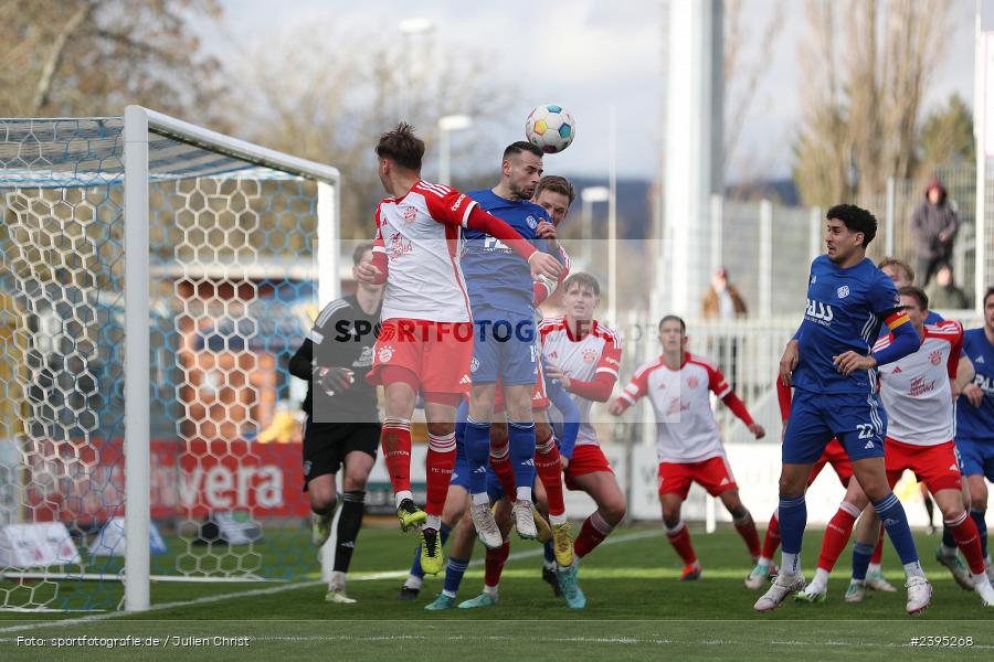 Stadion am Schönbusch, Aschaffenburg, 24.02.2024, sport, action, BFV, Fussball, Februar 2024, Regionalliga Bayern, FCB, SVA, FC Bayern München II, SV Viktoria Aschaffenburg - Bild-ID: 2395268