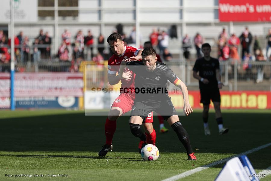 Stadion am Schönbusch, Aschaffenburg, 09.03.2024, sport, action, BFV, Fussball, März 2024, Regionalliga Bayern, FWK, SVA, FC Würzburger Kickers, SV Viktoria Aschaffenburg - Bild-ID: 2396637